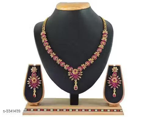New Beautiful Alloy Stone Women's Jewellery Set