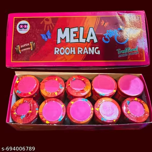 Holi Colour pakka color Pack of 10 | Festival Use Traditional Colours