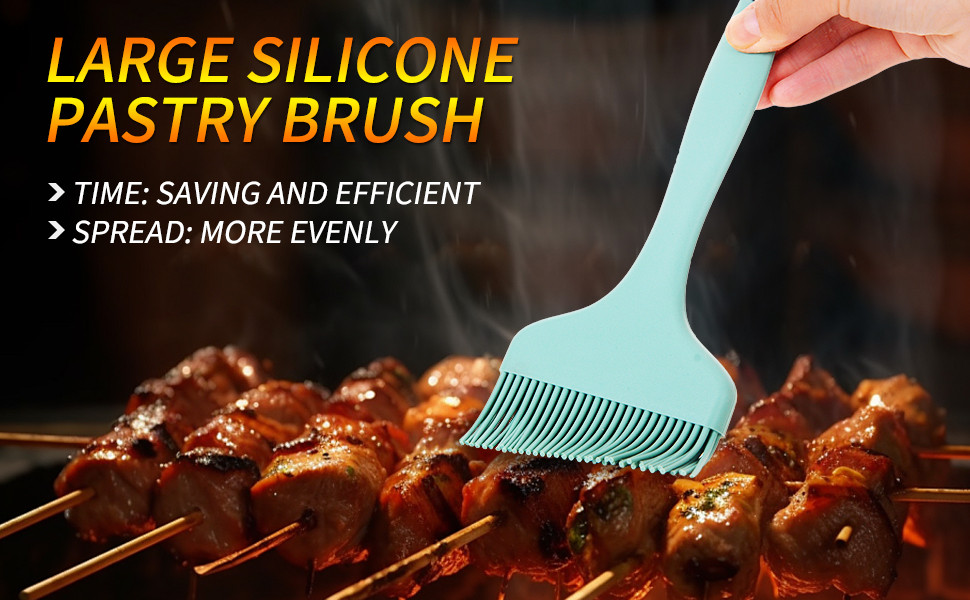 Pastry Brush Silicone for Cooking Baking (Multicolor)